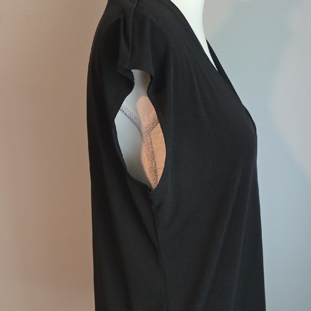 Liz Claiborne Black Blouse Size Large - Picture 5 of 7